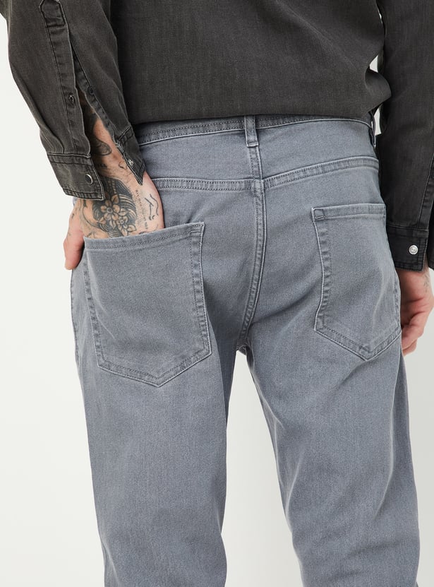 Men Washed Skinny Fit Jeans - Pack of 2