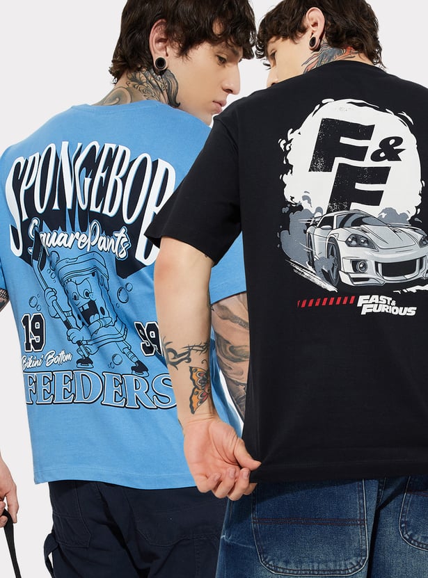 URB_N Men Printed T-shirts - Pack of 2