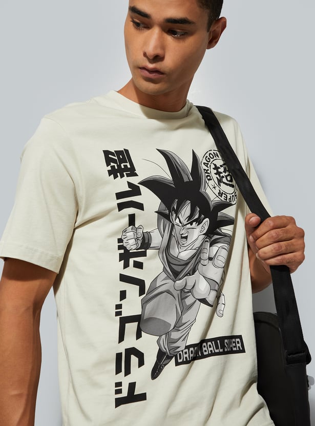 URB_N Men Goku Printed T-shirts - Pack of 2