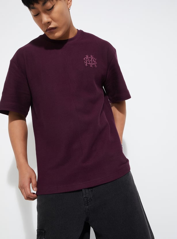 Men Embroidered T-shirt - Pack of 2