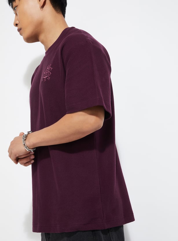 Men Embroidered T-shirt - Pack of 2