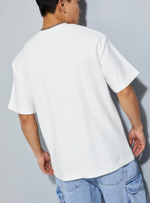 Men Embroidered T-shirt - Pack of 2