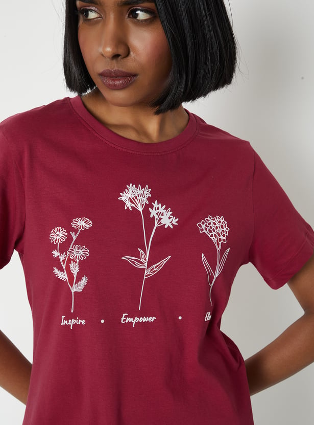 Women Printed T-shirt - Pack of 2