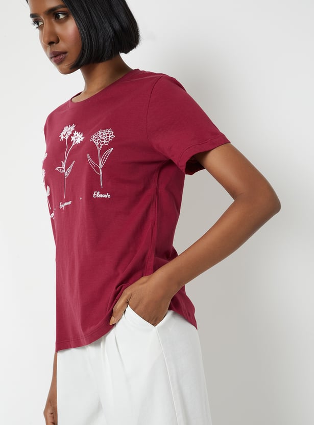 Women Printed T-shirt - Pack of 2