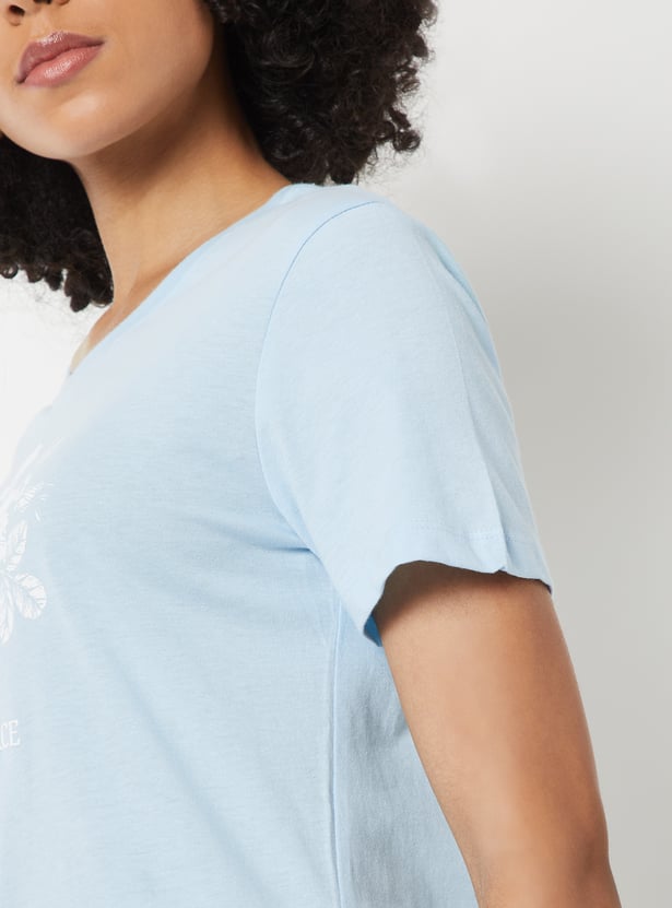Women Printed T-shirt - Pack of 2