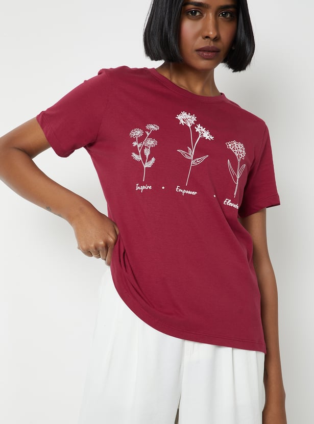 Women Printed T-shirt - Pack of 2