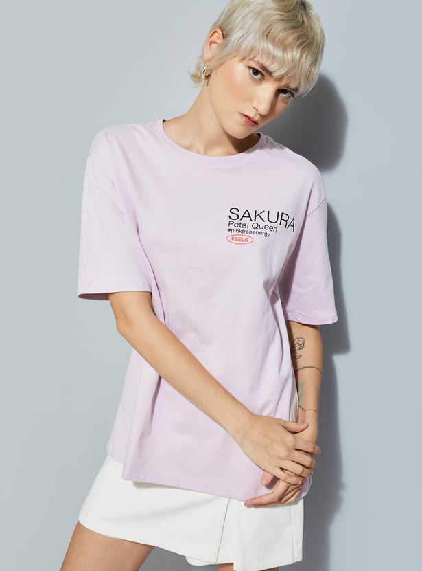 URB_N Women Back Printed T-shirt - Pack of 2