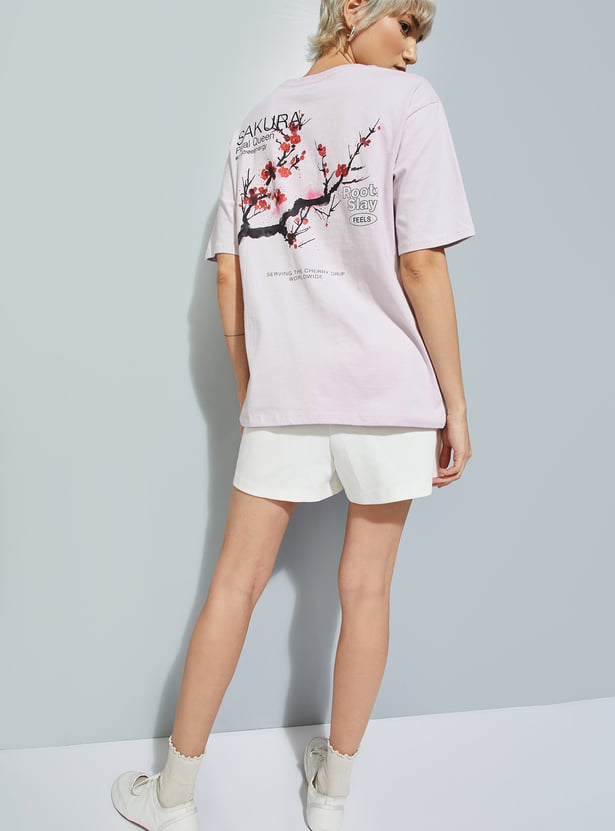 URB_N Women Back Printed T-shirt - Pack of 2