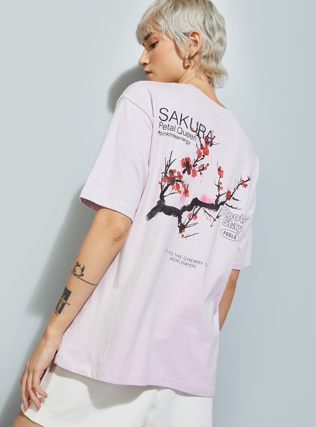URB_N Women Back Printed T-shirt - Pack of 2
