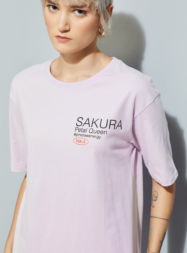 URB_N Women Back Printed T-shirt - Pack of 2