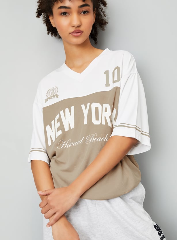 Women Printed Sports T-shirt - Pack of 2