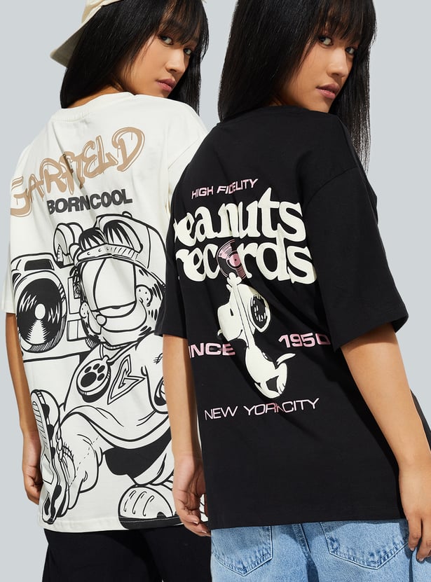 URB_N Women Character Print T-shirt - Pack of 2