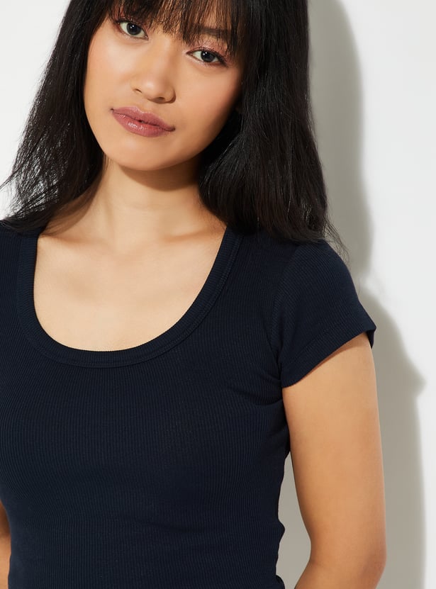 Women Ribbed Cropped Top - Pack of 2