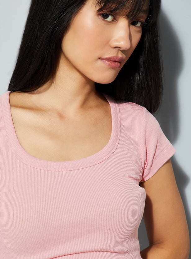 Women Ribbed Cropped Top - Pack of 2