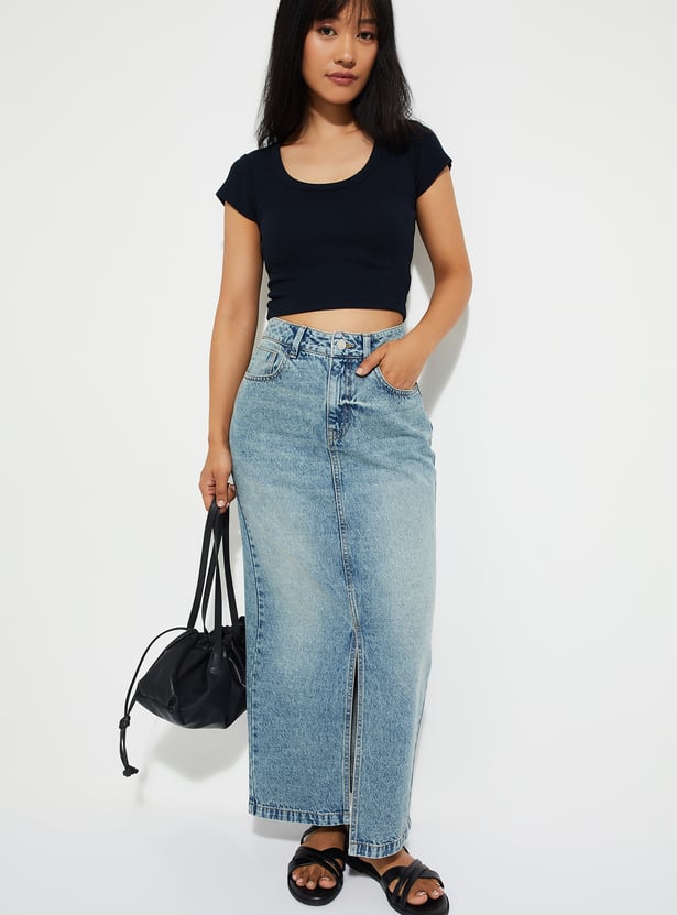 Women Ribbed Cropped Top - Pack of 2