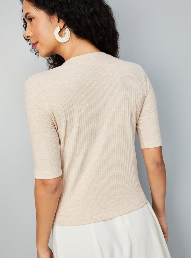 Women Ribbed T-shirts - Pack of 2