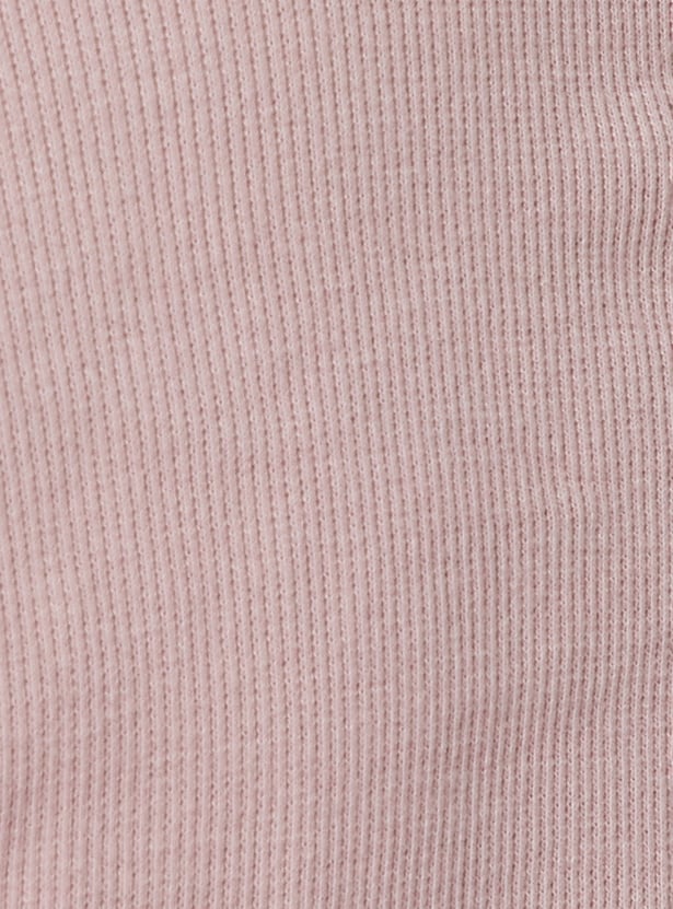 Women Ribbed Johnny Collar T-shirt - Pack of 2