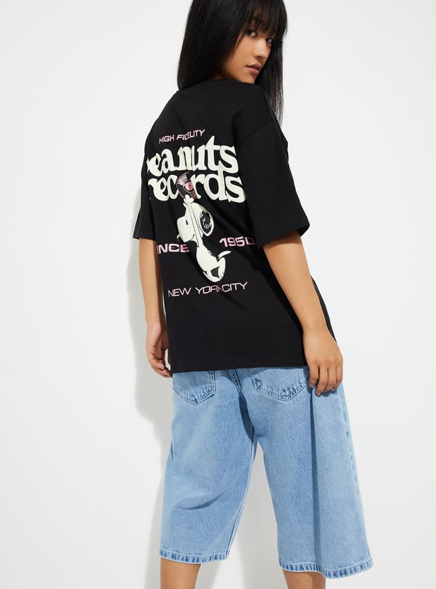 URB_N Women Character Print Oversized T-shirt - Pack of 2
