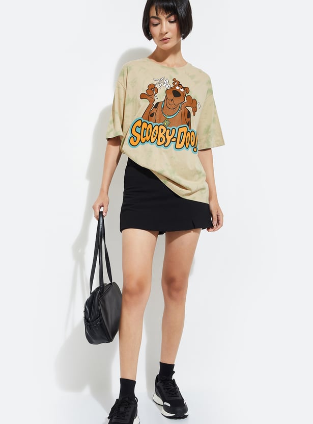 URB_N Women Character Print Oversized T-shirt - Pack of 2