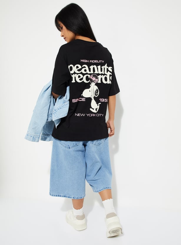 URB_N Women Character Print Oversized T-shirt - Pack of 2