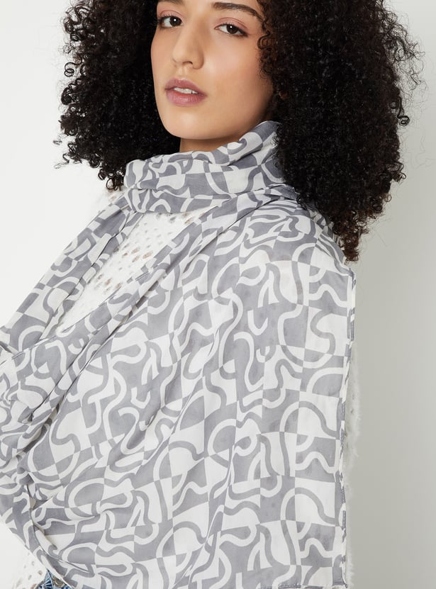 Women Printed Scarf - Pack of 2