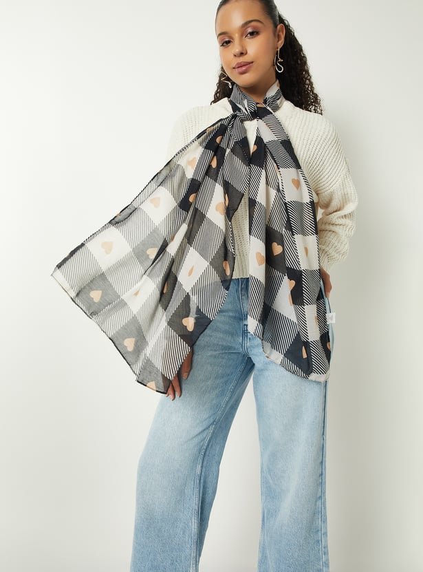 Women Printed Scarf - Pack of 2