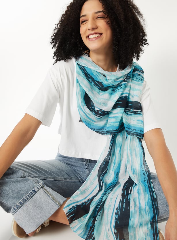 Women Printed Scarf - Pack of 2