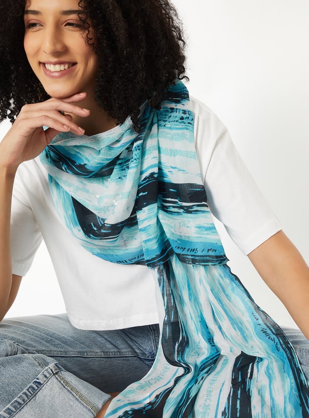 Women Printed Scarf - Pack of 2