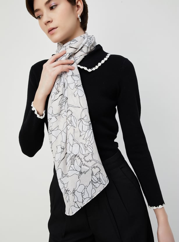 Women Printed Scarf - Pack of 2