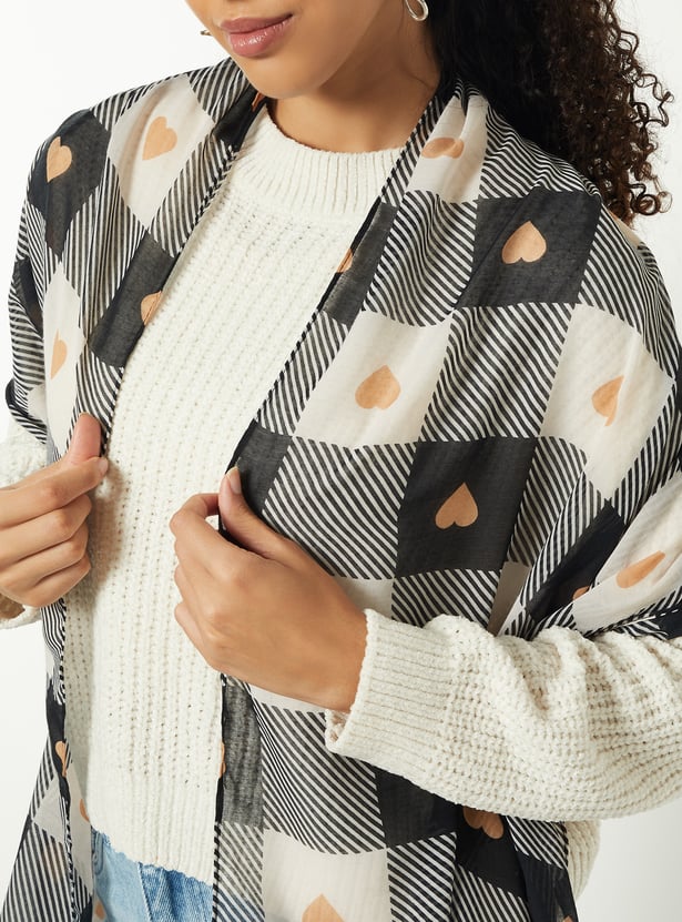 Women Printed Scarf - Pack of 2