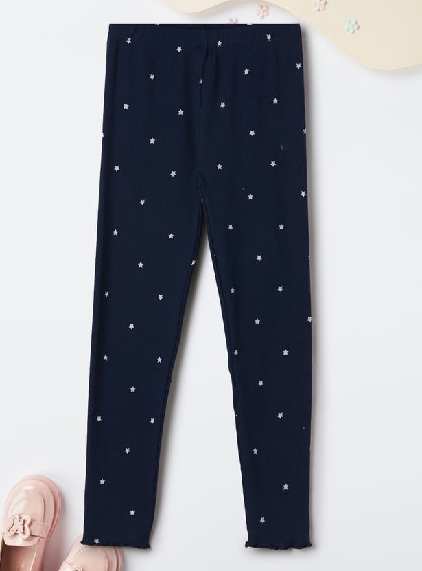 Girls Printed Legging - Pack of 2