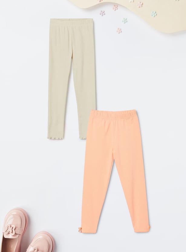 Girls Assorted Leggings - Pack of 2