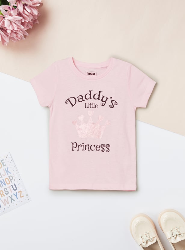 Girls Printed T-shirt - Pack of 2