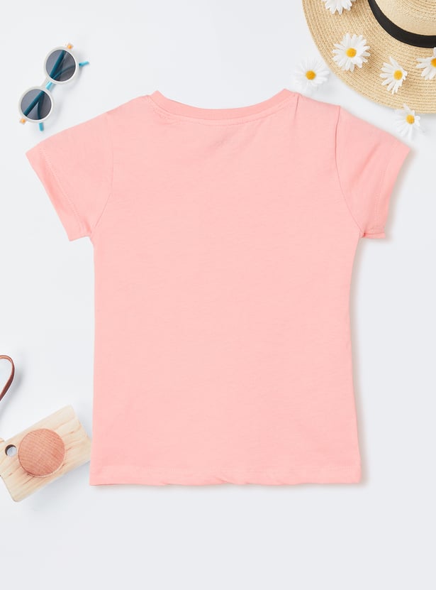 Girls Printed T-shirt - Pack of 2