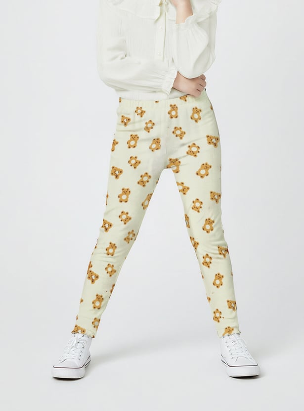 Girls Printed Legging - Pack of 2