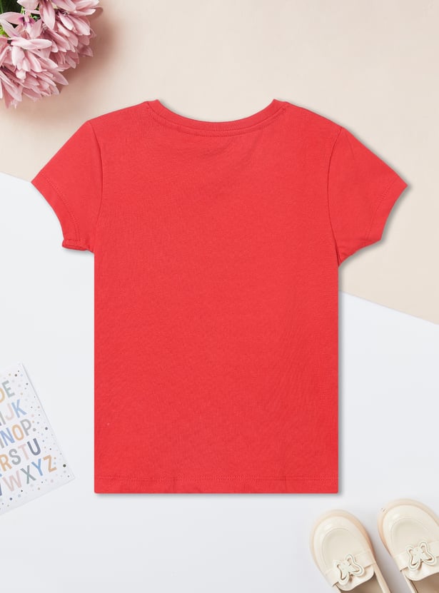 Girls Printed T-shirt - Pack of 2