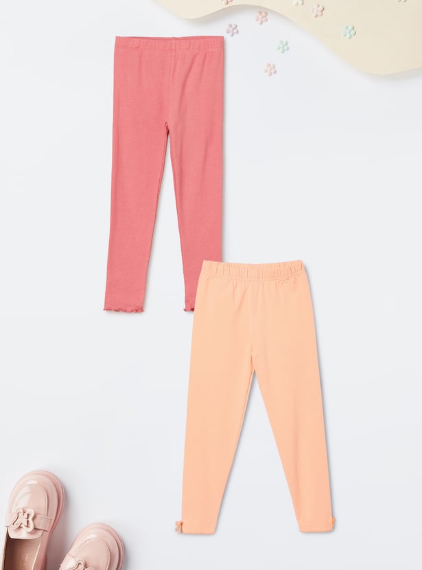 Girls Assorted Leggings - Pack of 2