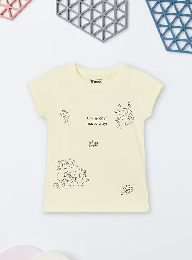 Girls Printed T-shirt - Pack of 2
