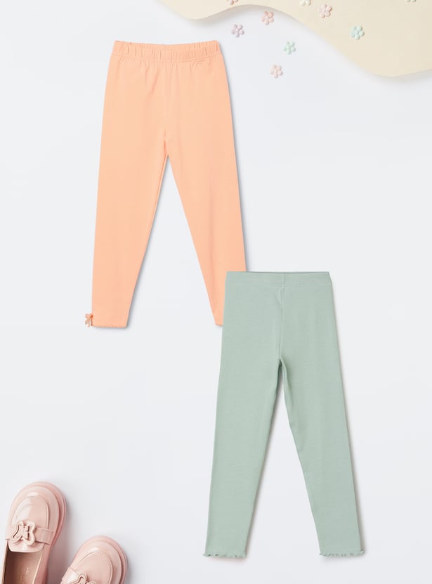 Girls Assorted Leggings - Pack of 2