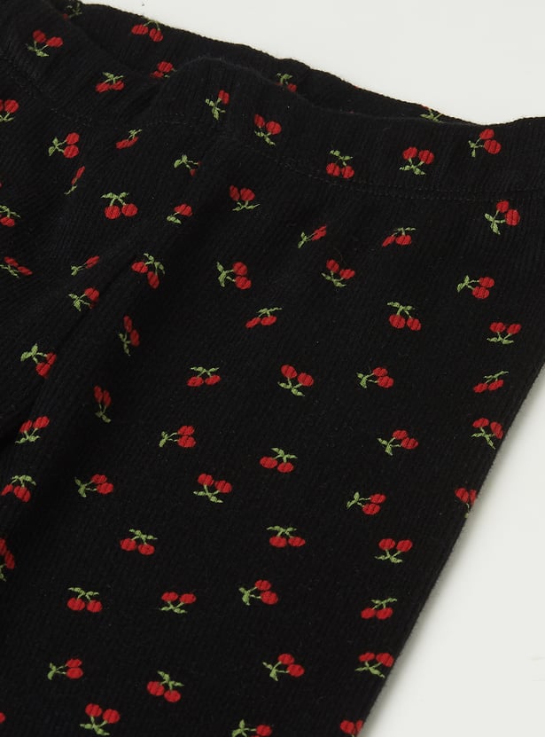 Girls Printed Leggings - Pack of 2