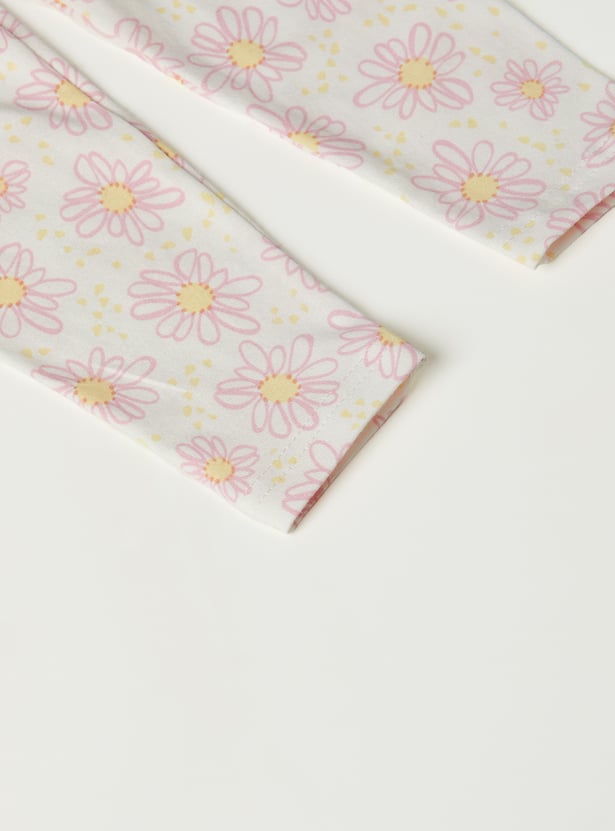 Girls Printed Leggings - Pack of 2