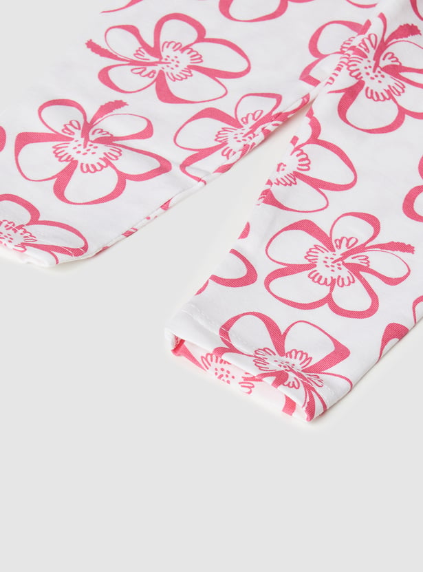 Girls Printed Leggings - Pack of 2