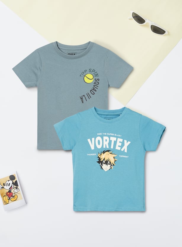 Boys Printed T-shirt - Pack of 2