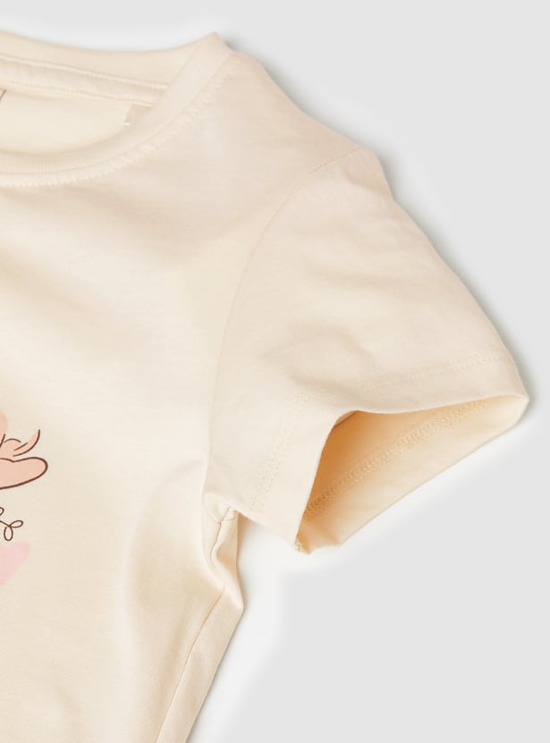 Girls Printed T-shirt - Pack of 2