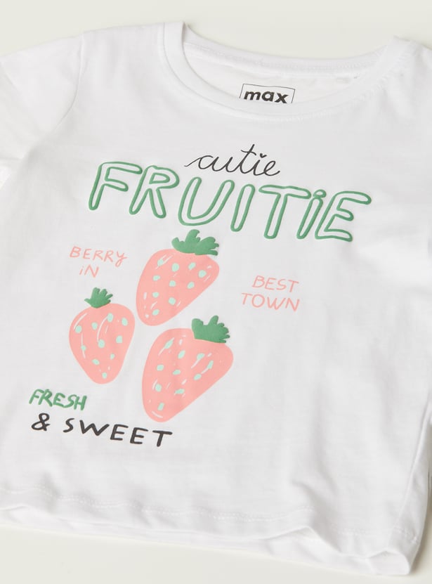 Girls Printed T-shirt - Pack of 2