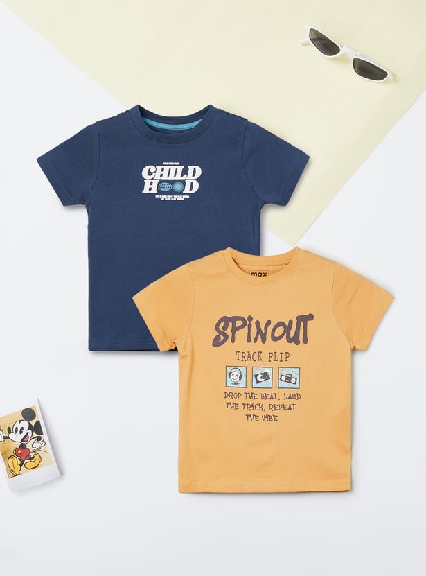 Boys Printed T-shirt - Pack of 2