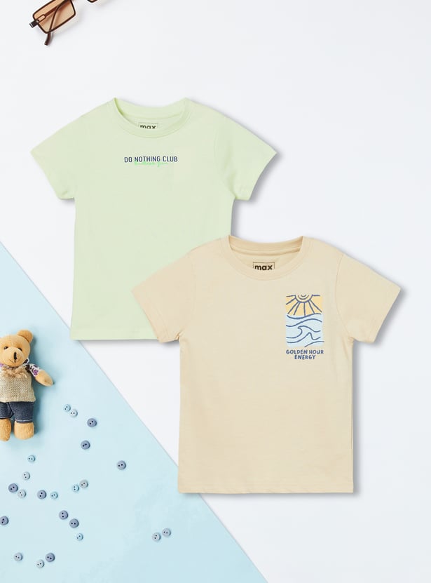 Boys Printed T-shirt - Pack of 2