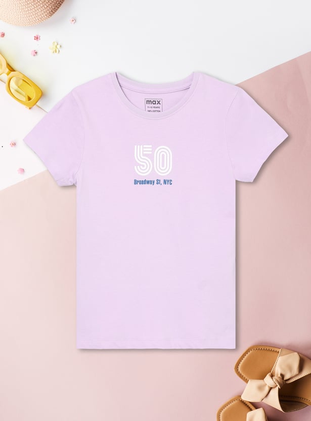 Girls Printed T-shirts - Pack of 2
