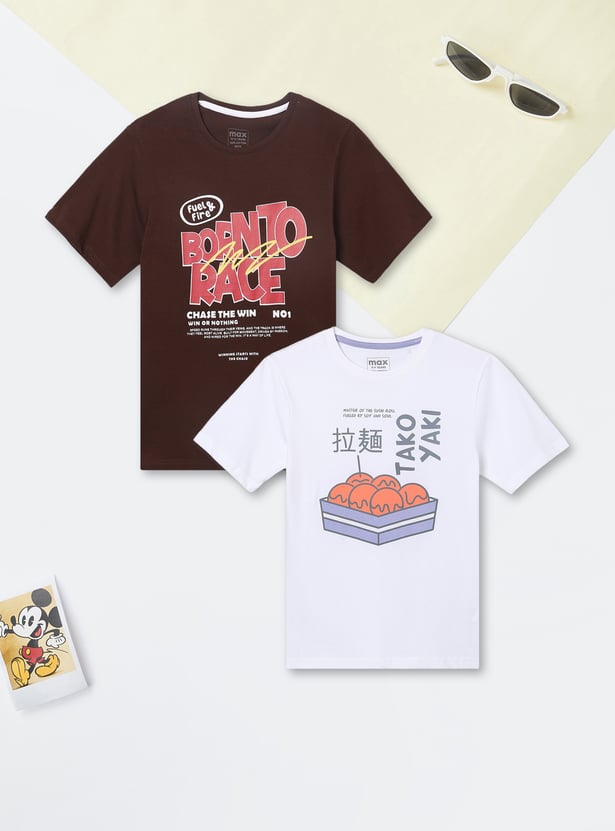 Boys Printed T-shirt - Pack of 2