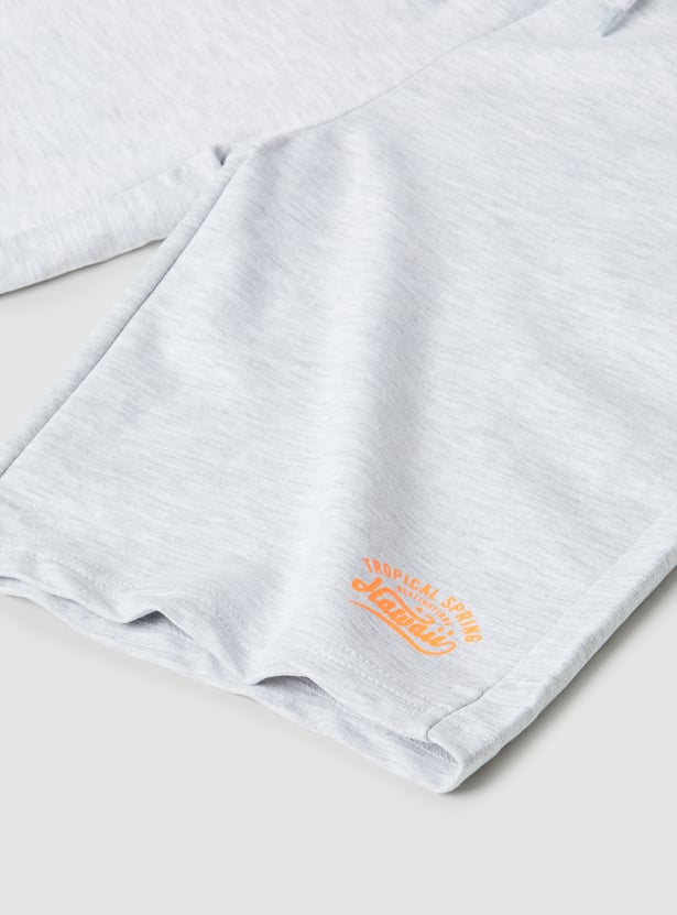 Boys Solid Shorts - Pack of 2